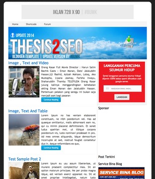 Thesis2 Seoblogger template