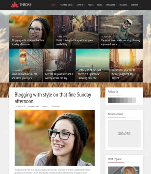 Throne Responsiveblogger template