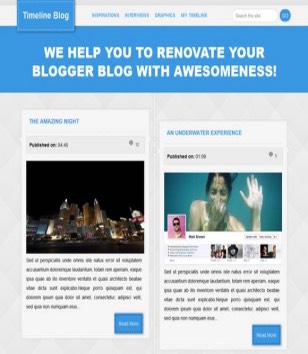 Timeline Magazineblogger template