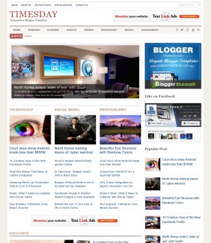 TimesDay News Magblogger template