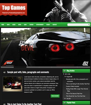 Top Games Responsiveblogger template
