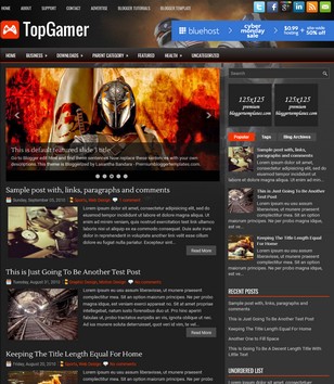 TopGamer Darkblogger template