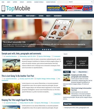TopMobile 2 Columnsblogger template