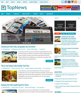 TopNews Blueblogger template
