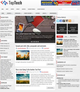 TopTech Responsiveblogger template