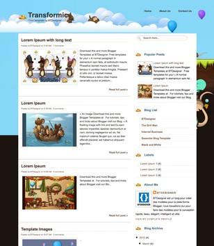 Transformiceblogger template