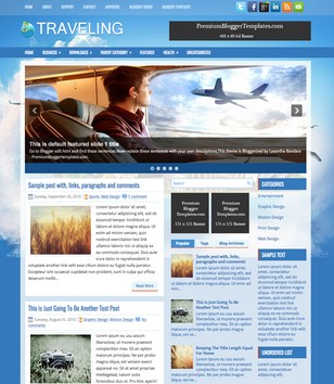 Traveling 3 columnsblogger template