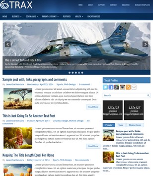 Trax 2 Columnsblogger template