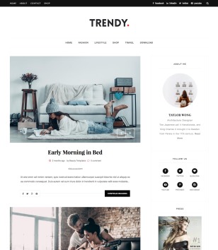 Trendyblogger template