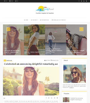 Trendy Travelblogger template