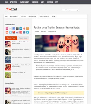 True Pixelblogger template