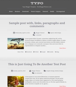 Typo Magazine Responsiveblogger template