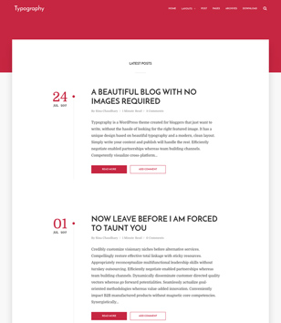 Typographyblogger template