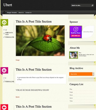 Ubertblogger template