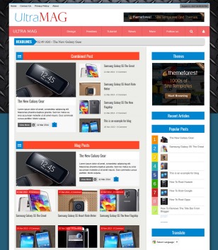 Ultra Mag Responsiveblogger template