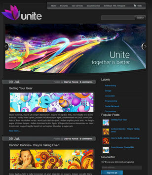 Unite Darkblogger template