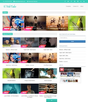 VebTube Video Movieblogger template