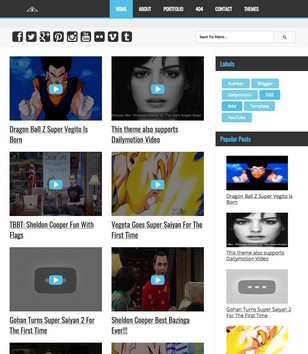 Vegeta for Videosblogger template