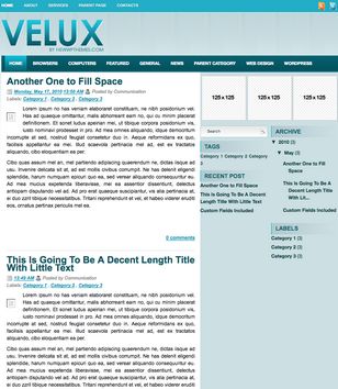 Veluxblogger template