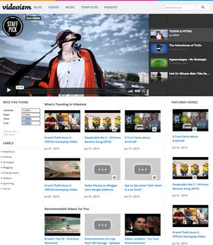 Videoism Videoblogger template