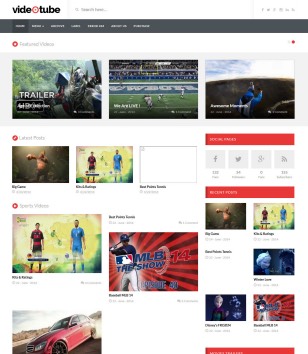 VideoTube Responsiveblogger template