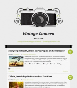 Vintage Camera Responsiveblogger template