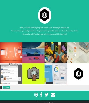 VIPfolio Responsiveblogger template