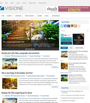 Visione Blueblogger template
