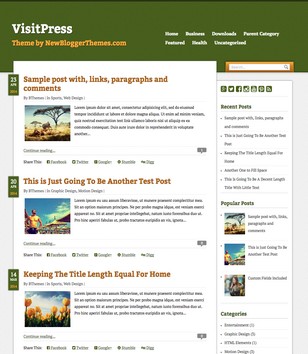VisitPress Simpleblogger template