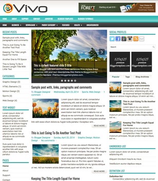 Vivo Magazineblogger template