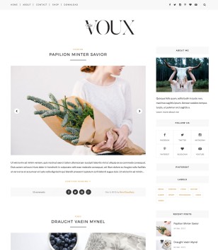 Vouxblogger template