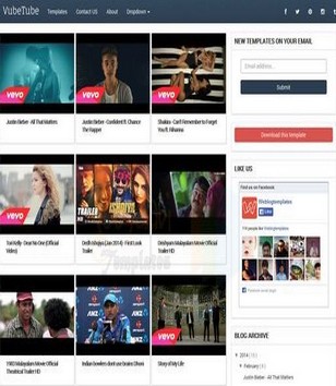 VubeTube Responsiveblogger template