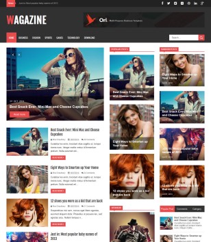 Wagazineblogger template
