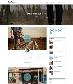 Magazine Wallpaperblogger template