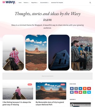 Wavyblogger template