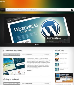 WebDesign Sliderblogger template