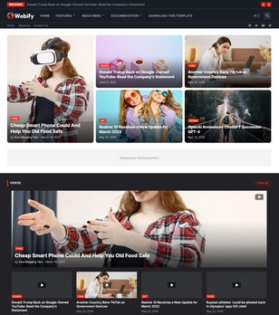 Webifyblogger template
