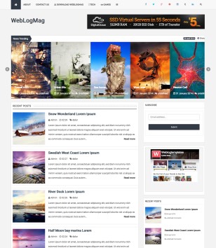 WebLogMag Responsiveblogger template