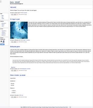 Wiki WPblogger template