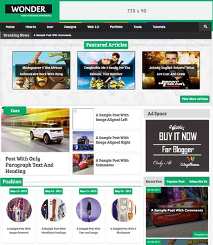 Wonder Responsiveblogger template