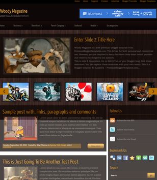 Woody Magazineblogger template