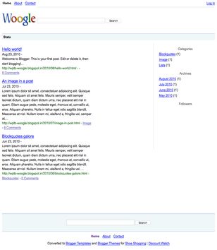 Woogleblogger template