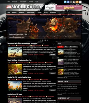 WorldGamerblogger template