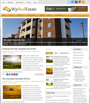 WP Real Estateblogger template