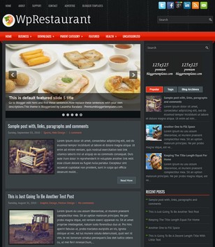 WpRestaurant Darkblogger template