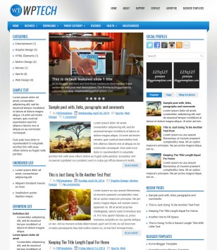 Responsive WpTechblogger template