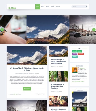 X Man Responsiveblogger template