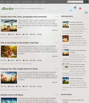 zBorder Simpleblogger template