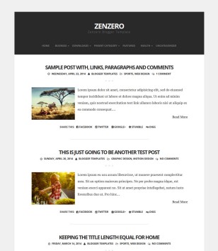 Zenzero Simpleblogger template