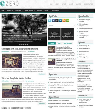 Zero Responsiveblogger template